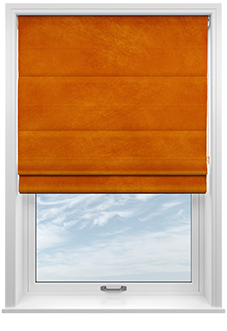Odessa Velvet, Nectarine - Roman Blind